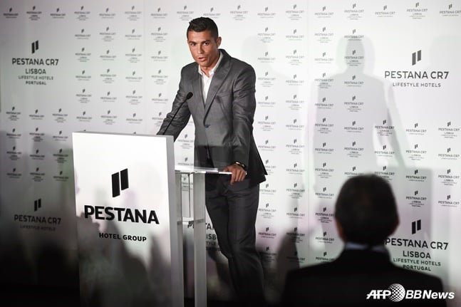 지난 2016년 페스트나 CR7 호텔 개업식 당시 크리스티아누 호날두. /AFPBBNews=뉴스1