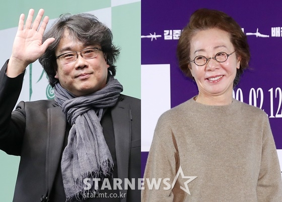 봉준호 감독, 윤여정 /사진=김창현 기자 chmt@, 김휘선 기자 hwijpg@