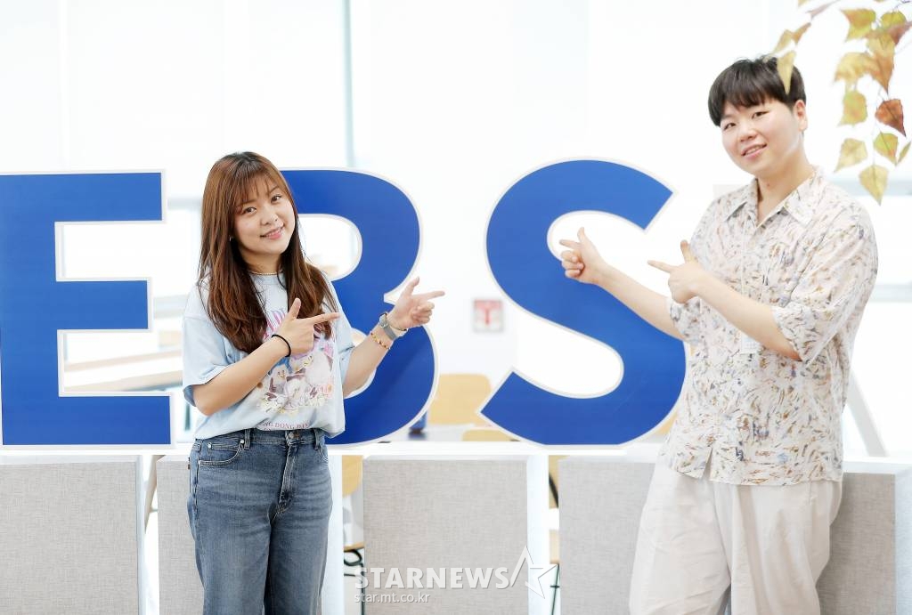 EBS '딩동댕 대학교'·'자이언트 펭TV' 이슬예나PD, 박재영PD /사진=김창현 기자 chmt@