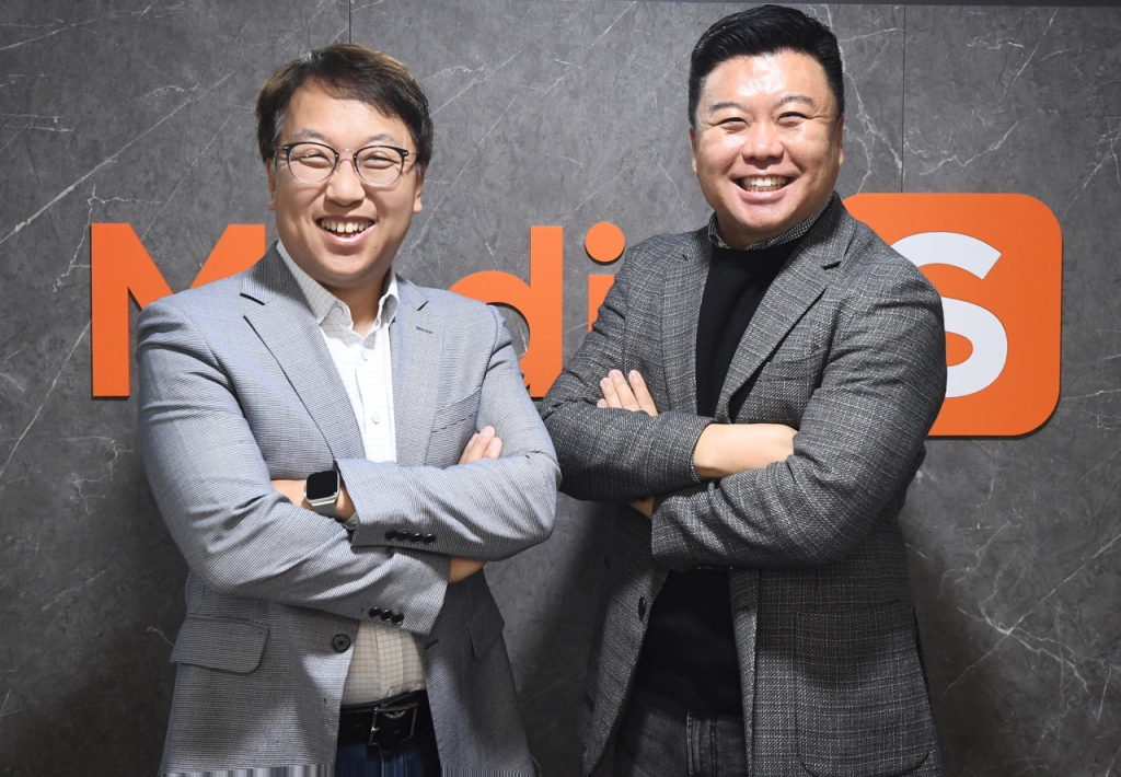 미디어에스 김혁 대표, 김현성 운영총괄 /사진=미디어에스