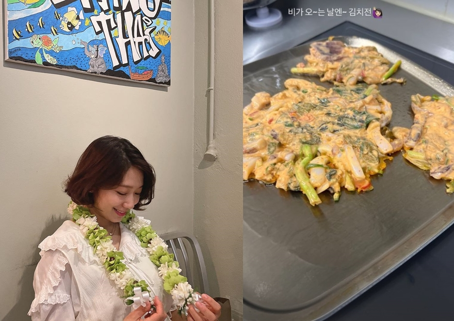 배우 박신혜가 비오는 날 일상을 공개했다./사진=박신혜 인스타그램 및 인스타그램 스토리