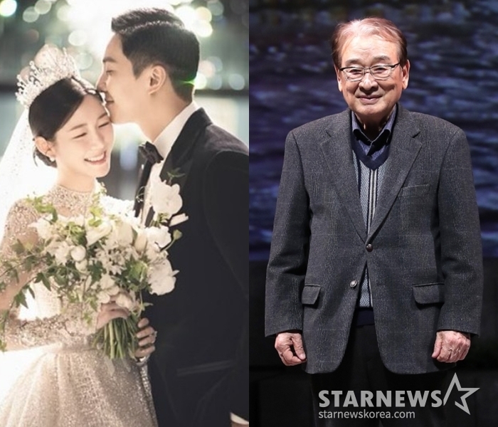 이승기, 이다인 부부-이순재 /사진=휴먼메이드, 스타뉴스