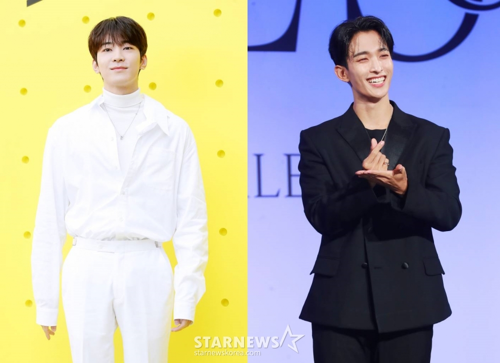 세븐틴 원우, 도겸 / 사진=/스타뉴스