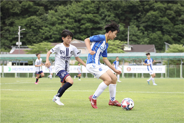 2023 청춘양구 중1 페스티벌 경기 모습. /사진=양구군축구협회 제공