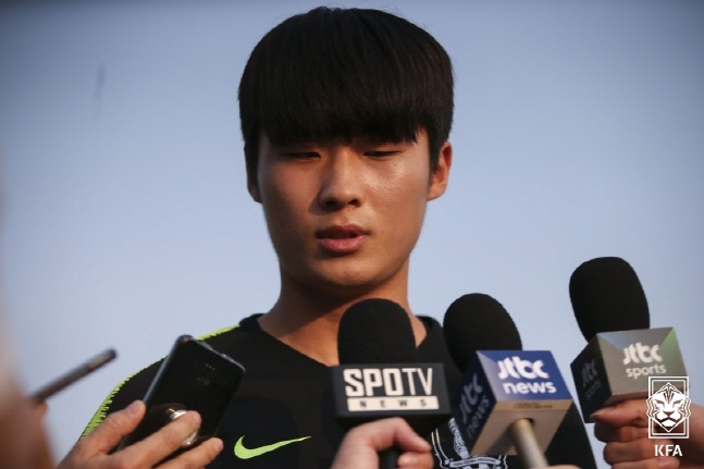2022 항저우 아시안게임 대표팀에 대체 발탁된 김태현. /사진=대한축구협회