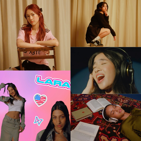 /사진=오른쪽 상단부터 시계방향으로 에즈렐라(호주), 소피아(필리핀), 사마라(브라질), 라라(미국), 마키(태국)