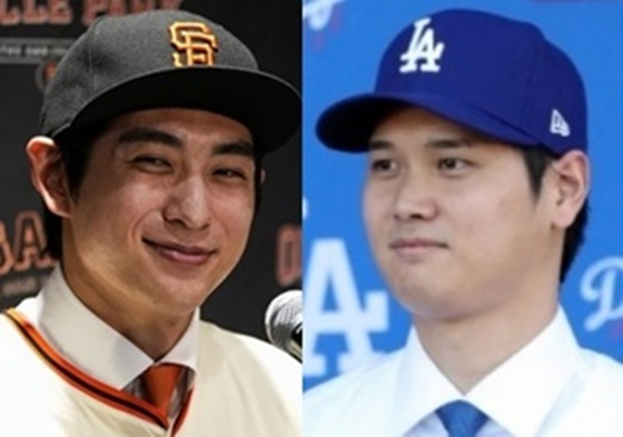 이정후(왼쪽)-오타니 쇼헤이. /사진=샌프란시스코 자이언츠 공식 SNS, AFPBBNews=뉴스1