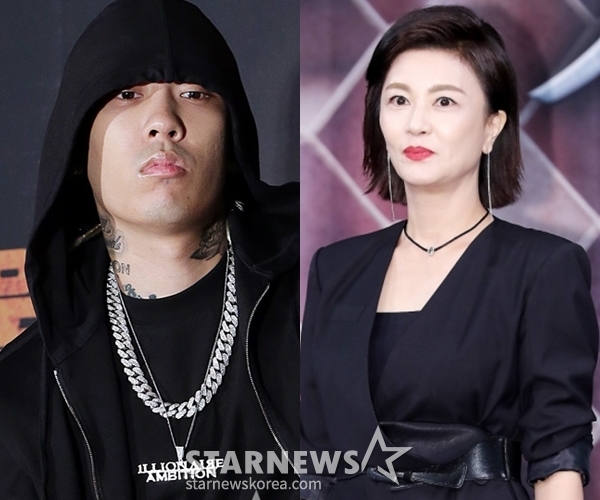 래퍼 도끼, 배우 김혜선 /사진=스타뉴스