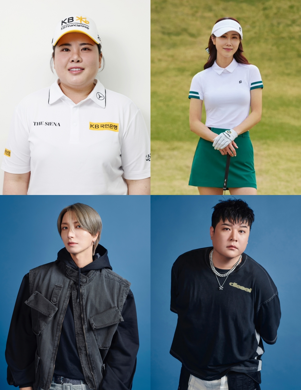 사진 제공 = 각 소속사 제공(박인비=와우매니지먼트그룹/ 김하늘=프레인글로벌 스포티즌/ 이특 신동=SM엔터테인먼트)