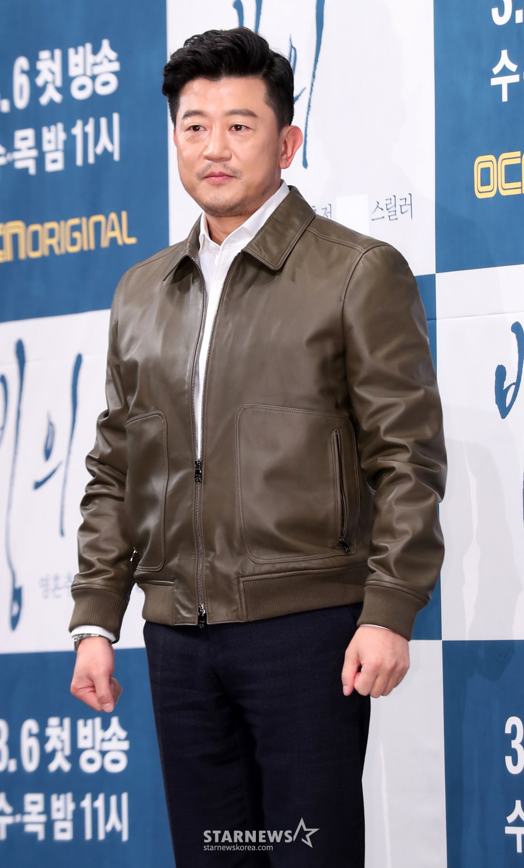 배우 박상민이 26일 오후 서울 강남구 임피리얼팰리스에서 진행된 OCN 드라마 '빙의' 제작발표회에 참석해 포즈를 취하고 있다.