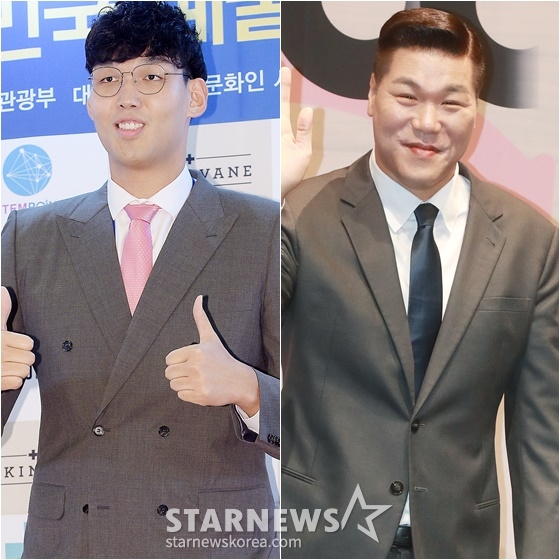 하승진(왼쪽)과 서장훈 /사진=스타뉴스
