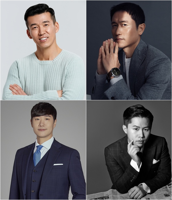 션(왼쪽위부터 시계방향), 이영표, 양세형, 배성재 /사진=YG엔터테인먼트, 본인 제공, SM C&C, 라인엔터테인먼트