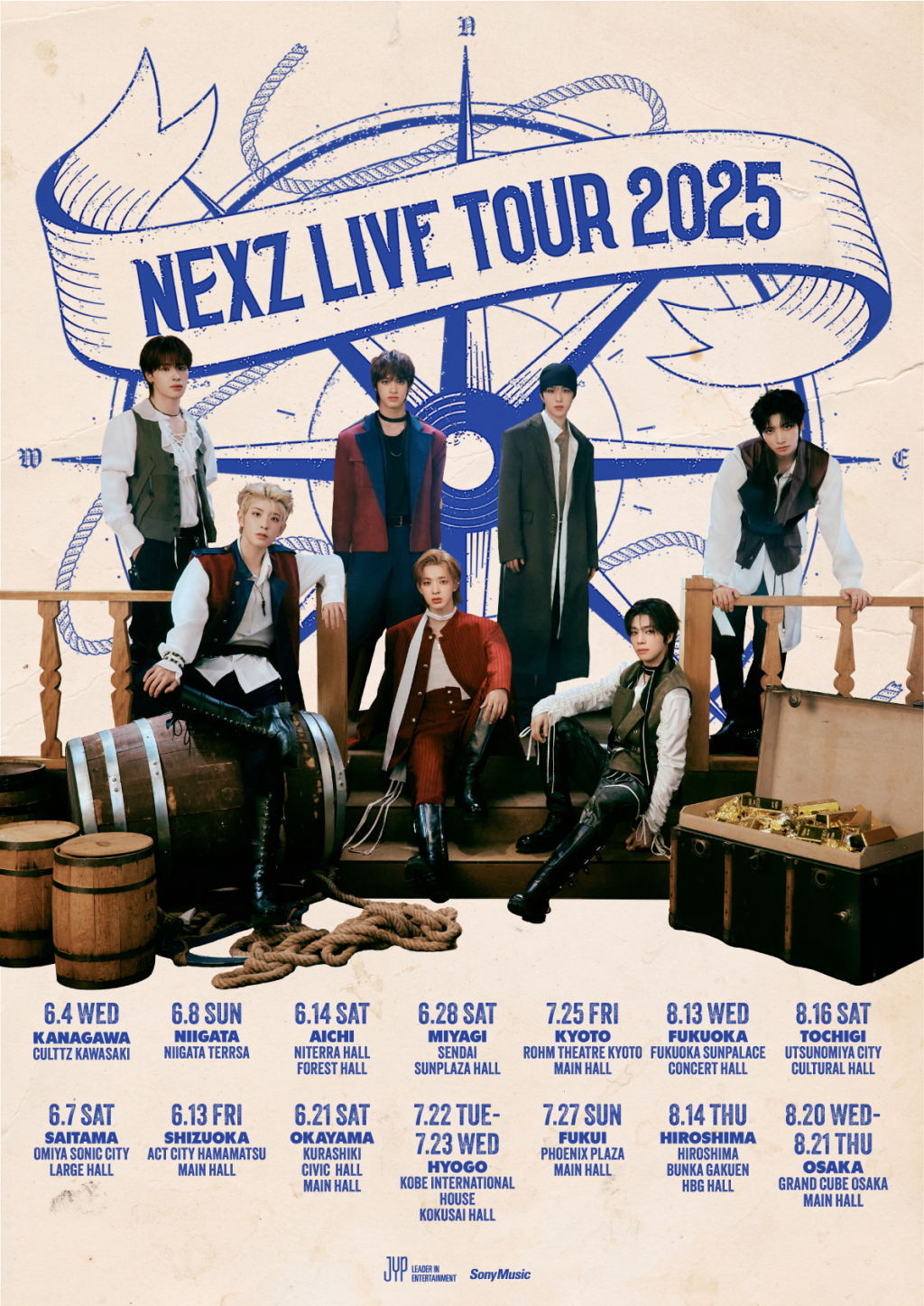 NEXZ 'NEXZ LIVE TOUR 2025' 포스터 이미지/사진제공=JYP엔터테인먼트