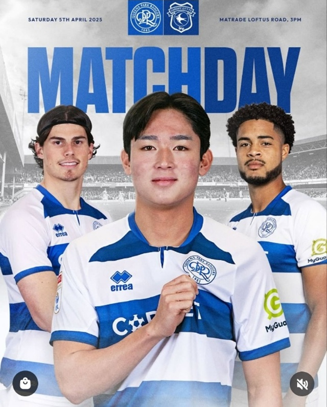 양민혁(가운데). /사진=QPR SNS