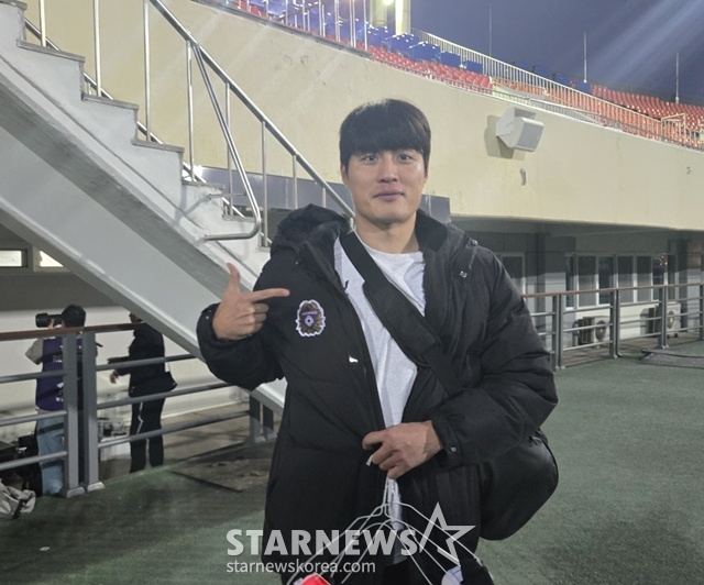 경기 후 만난 황병근. /사진=이원희 기자