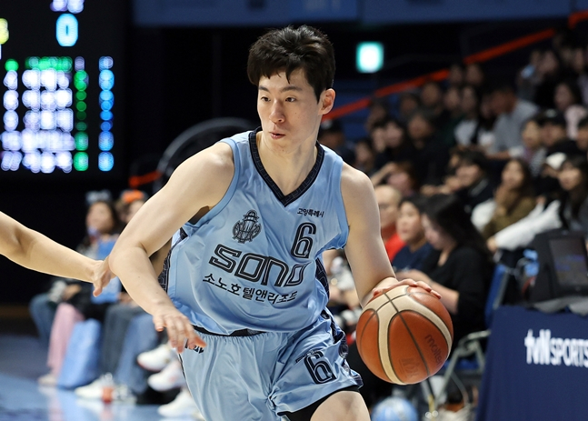 이정현의 모습. /사진=고양 소노