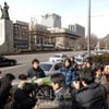 [포토]박중훈, 이순신장군 동상 앞에서 1인 시위