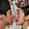[포토]정준-김성은, 전통 입맞춤