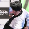 [★포토]김경민, '허리꺽고 집중해서'