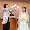 [★포토]정현수, 신부 앞에서 개그애교