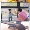 '뜨형' 기광, 아이와 다정한 한컷 "촬영 끝났어도"