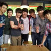 김수로, 2PM과 찰칵 "승부의 신 녹화 중"