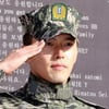 '해병대 전역' 현빈, 모범 병사 표창장 받아