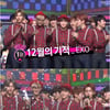 EXO, '음중' 2주연속 1위 "12명이 함께해 기쁘다" 