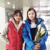 김연아, '얼짱' 아이스하키 안근영과 인증샷…누구?