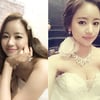 임미향, 웨딩드레스 셀카..볼륨 눈길