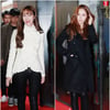 [★화보]제시카-크리스탈, '가로수 길 떠들썩 하게 만든 비주얼 자매'