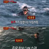 '진사' 김동준, 무릎부상에도 전투수영 끝내 참여..'악으로 깡으로'