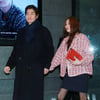 [★포토]유지태-김효진 부부, '손 꼭 잡고 청담동 나들이'