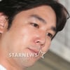 '음주운전사고' 슈주 강인, 굳은 표정 속 검찰 출석..묵묵부답 