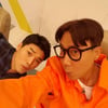 이상민, 권혁수와 촬영 중 새침한 인증샷.. 역시 대세다워