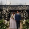 윤우현♥최진이, 결혼식 사진 공개..시간초월 복고분위기