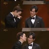 [KBS 연기대상] '김과장' 남궁민·준호, 커플상..수줍은 뽀뽀
