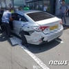 '김해공항 사고' BMW 운전자 "운전부주의로 앞 보지 못했다"