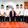 [AG] KBL 이정대 총재, '값진 은' 男 3X3 대표팀 금일봉 전달