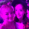 모델 송해나, 윤아와 다정한 셀카..'보랏빛 미모'
