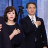 [★포토]한지민-박능후 장관, '국기에 대한 경례'
