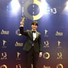 박서준, 아시안필름어워드 수상 인증샷..'완벽 수트핏'