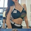'F컵' 로드걸 김이슬, 가려지지 않는 글래머 자태