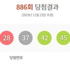 로또 886회 당첨번호 공개..당첨 금액은?