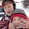 심진화♥김원효 부부, 스키장에서 보여준 깨 쏟아지는 잉꼬 모습