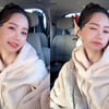 송하예, 오랜만의 게시글..흰색 후드티+털 패딩으로 드러낸 귀여움