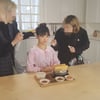 요요미, 밥상 앞에서 올림머리하고 보여준 귀여움