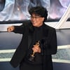 봉준호 부름에 화답한 이선균과 최우식..함성 유도·손키스 [2020 아카데미]
