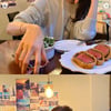 강민경, 독보적 청순美.."단골 가게서 식사"