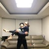 김재우, 아내 안고 홈트레이닝 "가위눌려요"